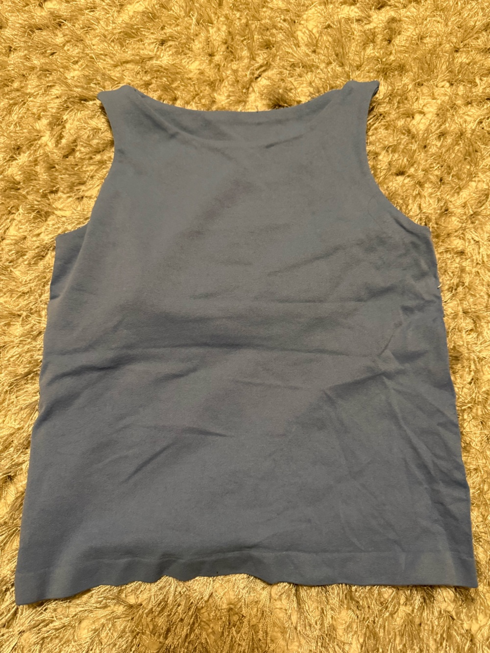 Free People Sleeveless Knit Tank - Slate Blue